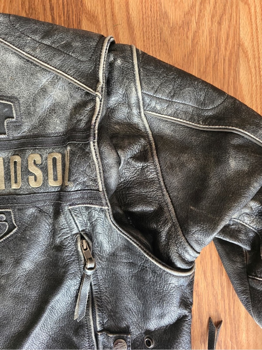 Harley Davidson Men’s Leather Jacket. Motorcycle Jacket. New!!! Size Large - Picture 4 of 15